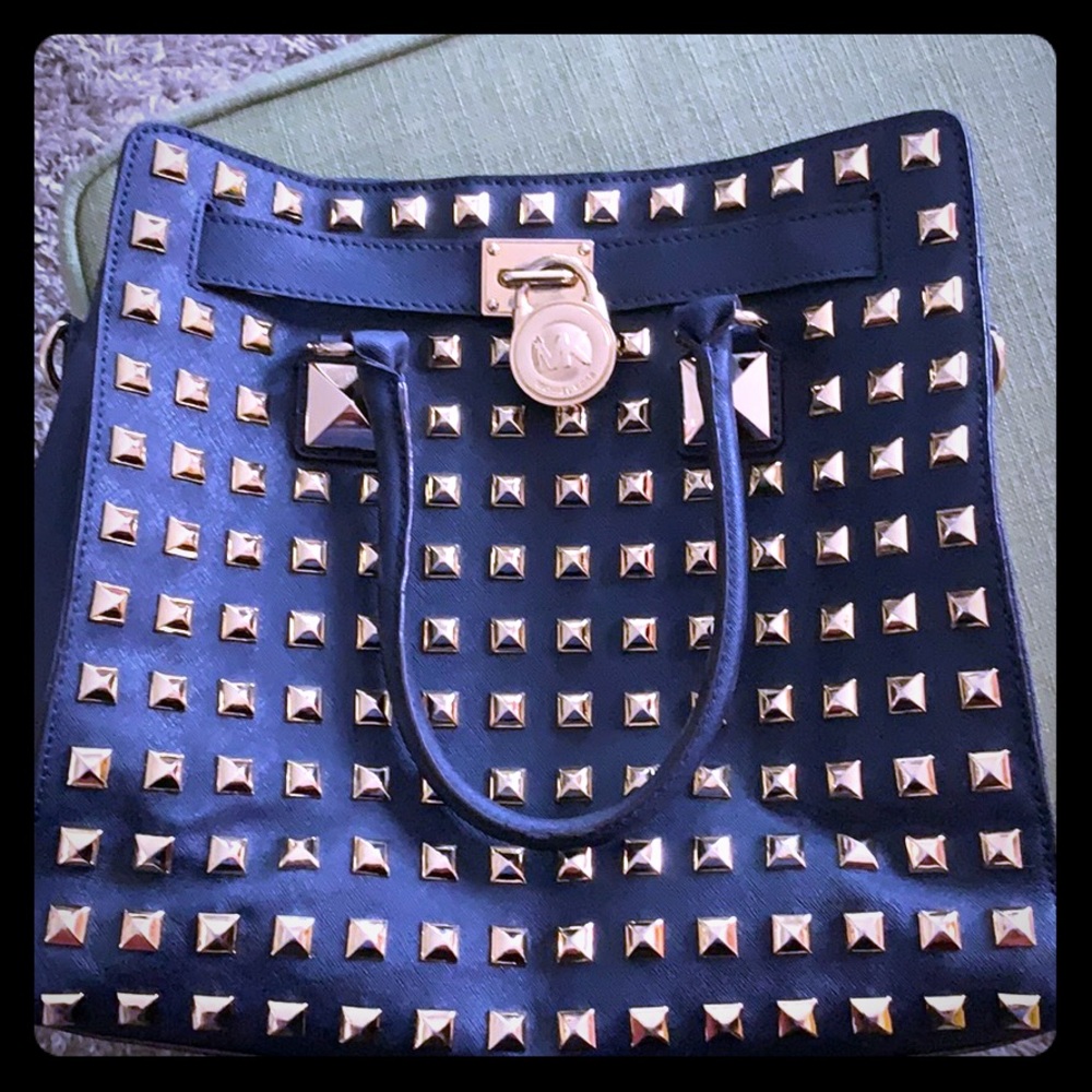 Studded Michael Kors Hamilton tote